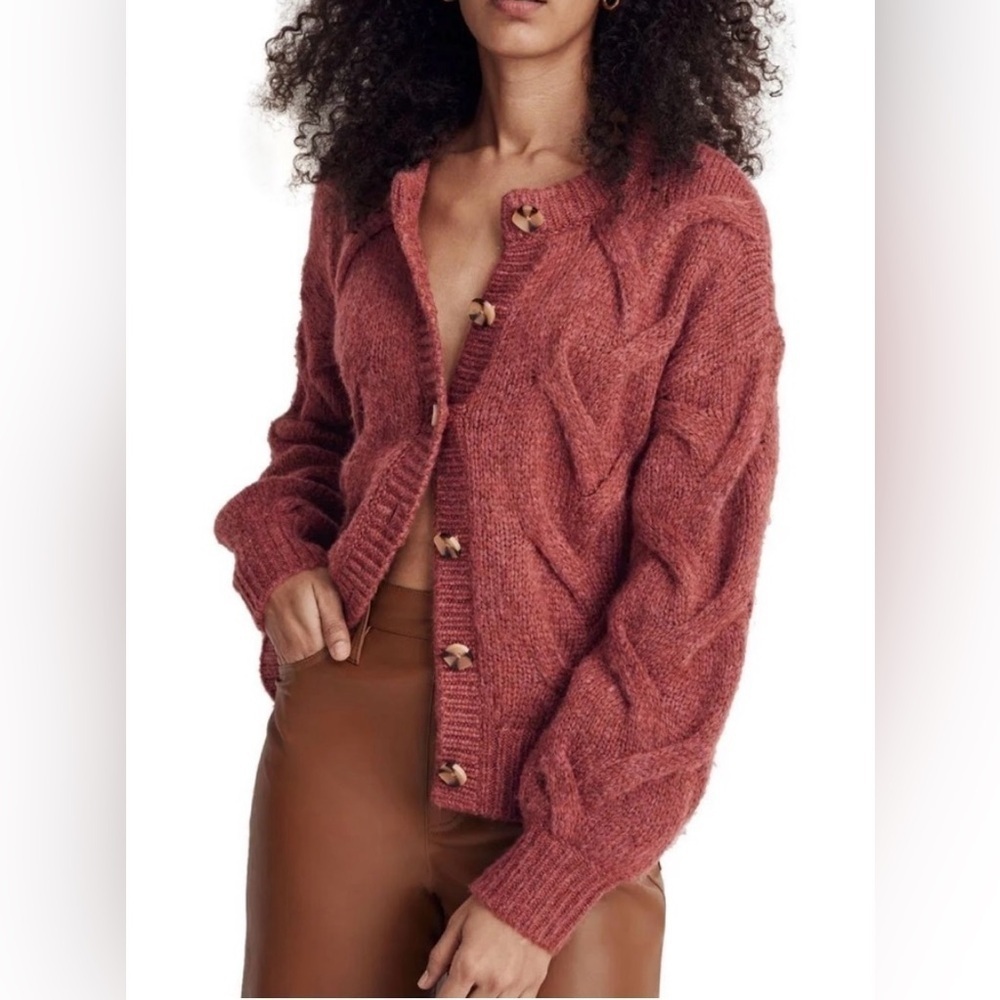 Madewell Cable ashmont cardigan sweater , sz  small